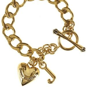 Gold Juicy Couture Charm Bracelet - Classic Heart